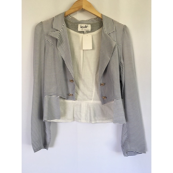 hy & dot Jackets & Blazers - Hy & Dot Striped Blazer